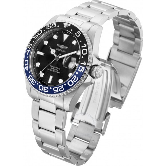Pro Diver Quartz Black Dial Batman Bezel Ladies Watch